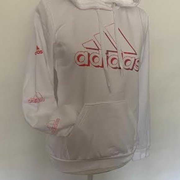 NWT $60 ADIDAS Women S AEROREADY DRY Active LOGO Sleeve Graphic Hoodie Jacket - Picture 15 of 16